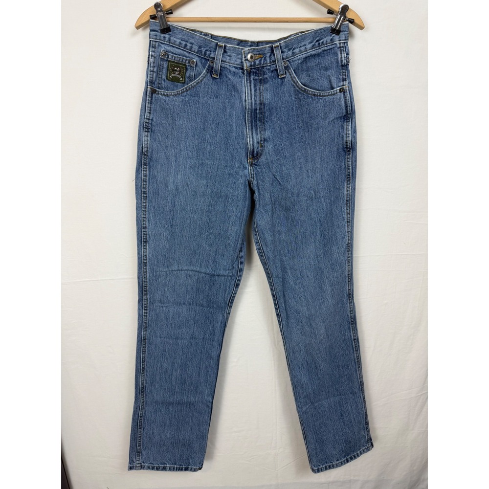 Cinch Men's Green Label 100% Cotton Jeans 32x34 Blue Straight Leg MB90530001